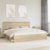 vidaXL Cadre de lit Sonoma 200 x 200 cm Pin massif