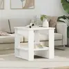 vidaXL Table basse Blanc 51 x 50 x 50 cm Bois d'ingénierie