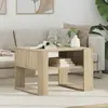 vidaXL Table basse Chêne Sonoma 66 x 53 x 45 cm Bois d'ingénierie