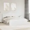 vidaXL Cadre de lit avec tête de lit Blanc 180 x 200 cm Pin massif