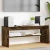 vidaXL Meuble TV Chêne fumé 100 x 30 x 40 cm Bois d'ingénierie
