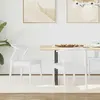 vidaXL Chaise de salle à manger 2 pcs Blanc et Blanc