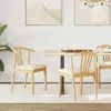 vidaXL Chaise de salle à manger 2 pcs Naturel et clair