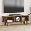 vidaXL Support TV Chêne fumé 100 x 35 x 35 cm Bois composite