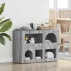 vidaXL Sideboard gris Sonoma 80,5 x 35 x 59 cm Bois composite
