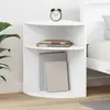 vidaXL Table d'appoint Blanc 39,7 x 39,7 x 60 cm Bois d'ingénierie