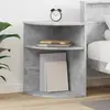 vidaXL Table d'appoint Gris béton 39,7 x 39,7 x 60 cm