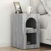 vidaXL Table de chevet 2 pcs Gris Sonoma 29,5 x 35 x 50 cm