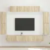 vidaXL 4 pcs Chêne Sonoma