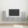 vidaXL 4 pcs Gris Sonoma