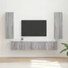 vidaXL Ensemble meuble TV 3 pcs Gris Sonoma Bois d'ingénierie