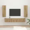 vidaXL Ensemble meuble TV 3 pcs Chêne artisanal Bois d'ingénierie