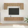 vidaXL Ensemble meuble TV 4 pcs Gris Sonoma Bois d'ingénierie