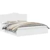 vidaXL vidaXL Lit de Rangement Blanc 180 x 200 cm Bois d'ingénierie