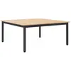 vidaXL vidaXL Table basse Naturel 100 x 100 x 45 cm Bois de pin massif