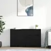 vidaXL Sideboards 3 pcs noir imitation chêne 69,5 x 34 x 180 cm