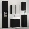 vidaXL vidaXL Ensemble de mobilier de salle de bain 3 pcs Chêne noir