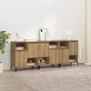 vidaXL Sideboards 3 pcs Chêne Artisan 60 x 35 x 70 cm Bois composite