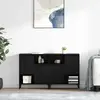 vidaXL Sideboards 2 pcs noir imitation chêne 60 x 35 x 70 cm