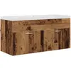 vidaXL vidaXL Cabinet de salle de bain Bois Ancien 100 x 38,5 x 46 cm