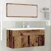 vidaXL vidaXL Cabinet de salle de bain Bois Ancien 100 x 38,5 x 46 cm