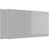 vidaXL Dos de cuisine 2 pcs gris clair 90 x 50 cm Verre trempé