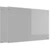 vidaXL Dos de cuisine 2 pcs gris clair 90 x 60 cm Verre trempé