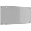 vidaXL Protection de cuisine 2 pcs Gris clair 70 x 40 cm verre trempé
