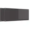 vidaXL Protection de cuisine 2 pcs Gris foncé 120 x 50 cm verre trempé