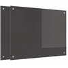 vidaXL Dos de cuisine 2 pcs gris foncé 80 x 60 cm Verre trempé