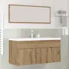 vidaXL Armoire de salle de bain Chêne artisanal 100 x 38,5 x 46 cm