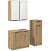 vidaXL Ensemble de mobilier de salle de bain 3 pcs Chêne artisanal