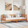 vidaXL Cadre de lit Cire marron 100 x 200 cm Bois de pin massif