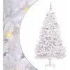 Sapin De Noël Artificiel À Branches Articulées Blanc 180 Cm Vidaxl