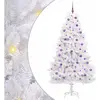 Sapin De Noël Artificiel À Branches Articulées Blanc 210 Cm Vidaxl