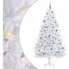 Sapin De Noël Artificiel À Branches Articulées Blanc 210 Cm Vidaxl