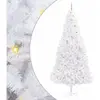 vidaXL Sapin de Noël artificiel blanc 300 cm PVC et acier
