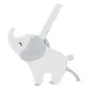 Doudou attache-sucette en gaze de coton Elephant Safari Friends