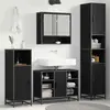 vidaXL vidaXL Cabinet de salle de bain Chêne noir 35 x 37,5 x 188,5 cm