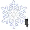 vidaXL Flocon de Noël avec 156 LED Bleu 55.5 x 55.5 x 0.75cm PVC
