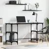 vidaXL Bureau Chêne noir 140 x 50 x 75 cm Bois d'ingénierie