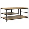 vidaXL Table basse Chêne artisanal 90 x 49 x 40 cm Bois d'ingénierie