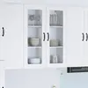 vidaXL Meuble mural de cuisine avec étagère Blanc 80 x 31 x 100 cm