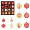 vidaXL Vidaxl Ensemble De Boules De Noël 40 Pcs Or Et Rouge