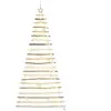 vidaXL Vidaxl Sapin De Noël Avec 130 Led Naturel 210 Cm Frêne Massif