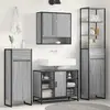 vidaXL vidaXL Cabinet de salle de bain Gris Sonoma 40 x 30 x 100 cm