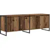 vidaXL Meuble TV Bois Ancien 140 x 36 x 49.5 cm Bois d'ingénierie