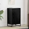 vidaXL vidaXL Buffet Chêne noir 43 x 36 x 75,5 cm Bois d'ingénierie