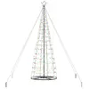 vidaXL Vidaxl Arbre De Noël Led Avec 800 Led Multicolore 400 Cm Fer
