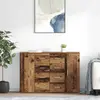 vidaXL Buffets avec tiroir Corona 2 pcs Bois Ancien 59 x 39 x 80 cm